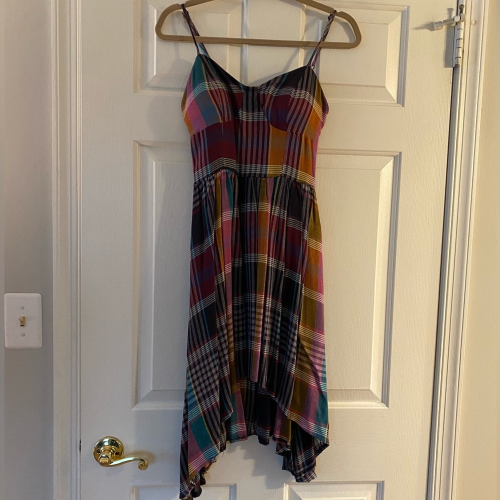 Hippy Couture High Low Plaid Dress